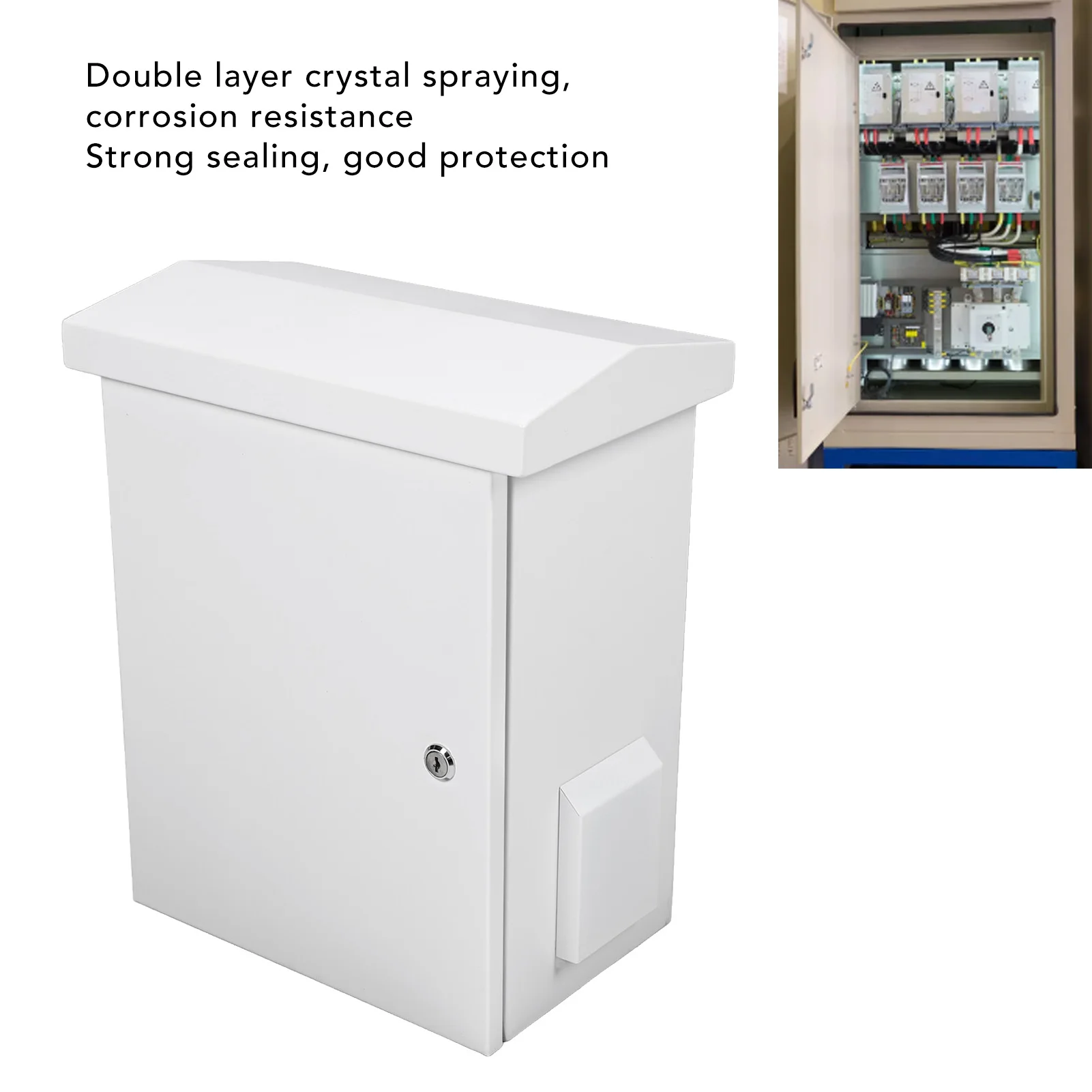 Scatola di giunzione esterna impermeabile e antipolvere con piastra in acciaio zincato spesso 1,2 mm