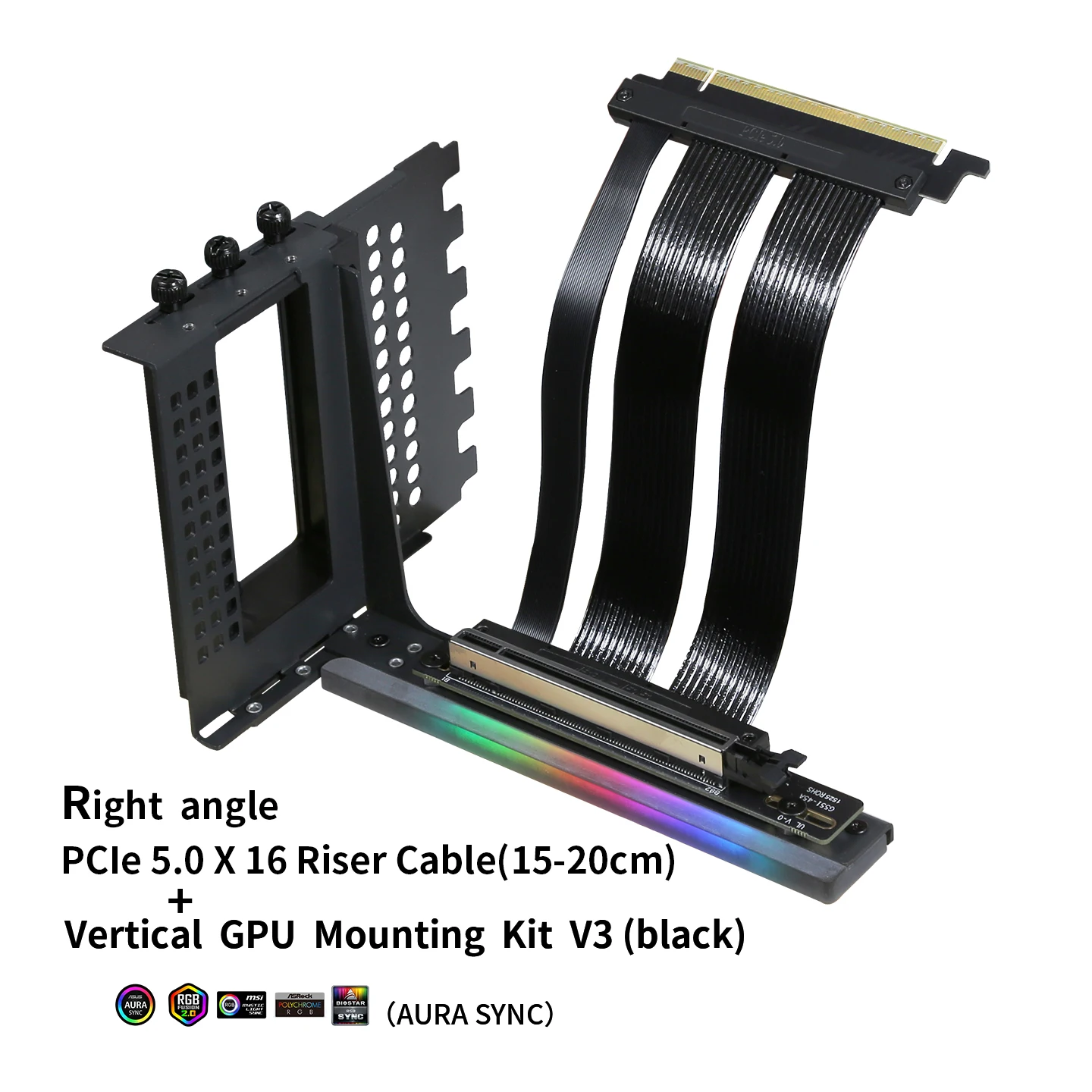 直角 PCIE 5.0 ライザー ケーブル Future Proof 第 5 世代 GPU 垂直