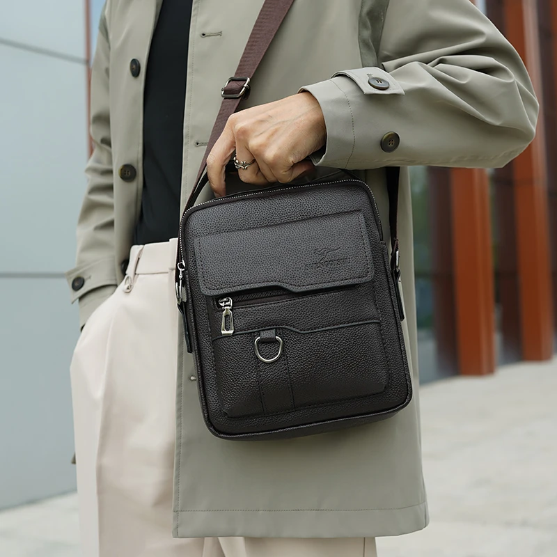 Moda urbana PU nueva bandolera de un solo hombro сумка bolsos para hombre sacoches hommes bolsos de hombro bolso hombre
