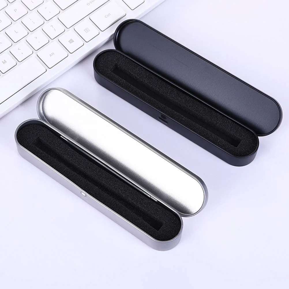 

6 Pcs Stationery Box Metal Pencil Organizer Student Case Container Chopsticks Storage Tinplate
