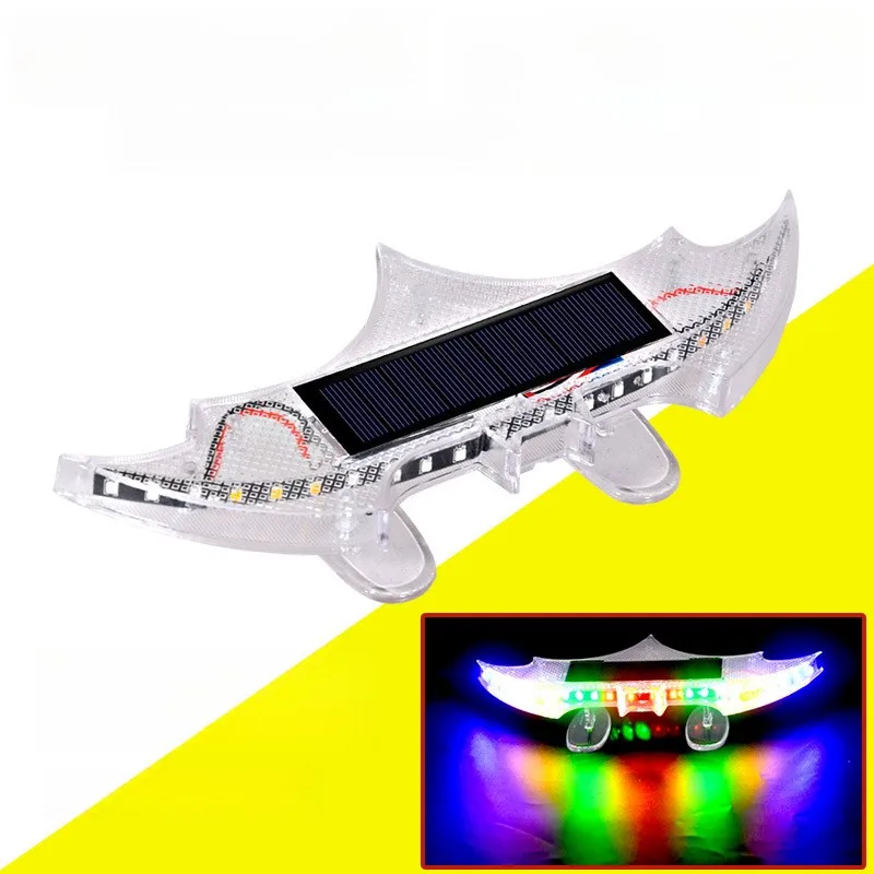 Night Driving Rear Spoiler Polycrystalline Silicon Panel Automatic Day Charging Light And Vibration Sensor For Cars