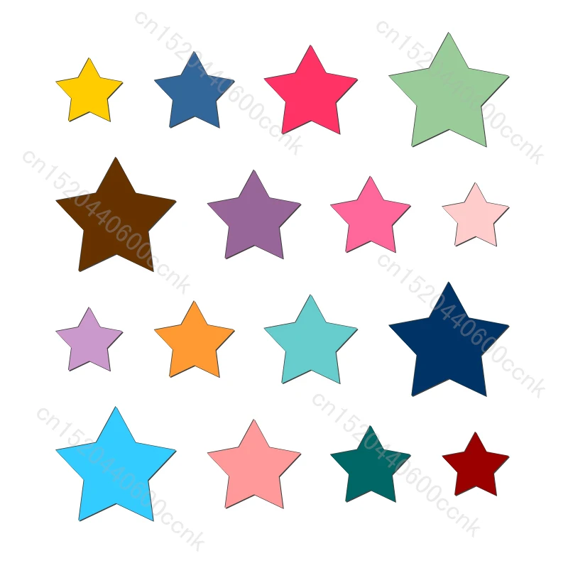 

Деревянные штампы со звездами для скрапбукинга, несколько размеров, V-8833, новые