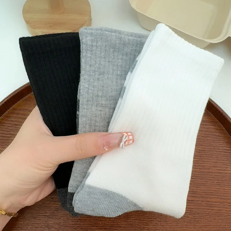 1/3 pares de calcetines deportivos de moda para hombre, calcetines de algodón huecos acolchados para ciclismo al aire libre, correr, senderismo, medias de tubo medio