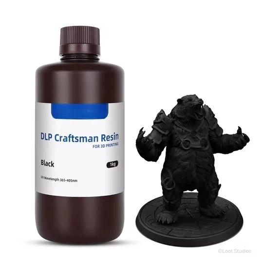 1KG Matte Precision UV Resin for DLP 3D Printer Fast Curing Low Shrinkage High Detail Photosensitive Material