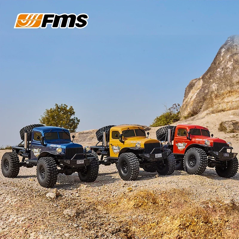 FMS 1/10 Bullfighter 4wd Rc Crawler Car Off‑Road Climbing Vehicle Remote Control Car Simulation Models Toys For Adult Xmas Gifts