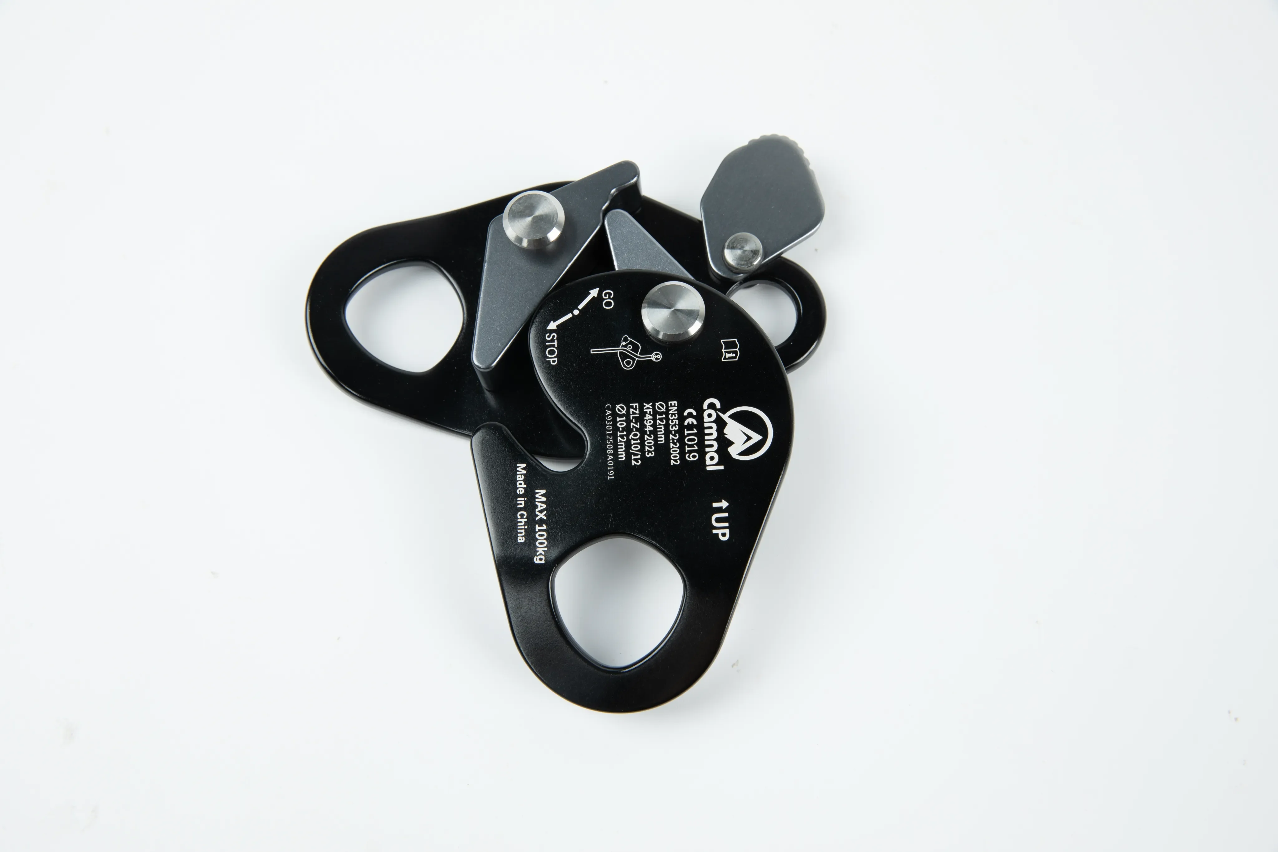 Camnal Outdoor High-Altitude Work Rope Descent Device Safety Self-Locking Grabber Anti-Fall Anti-Drop 7075 Aviation Aluminum