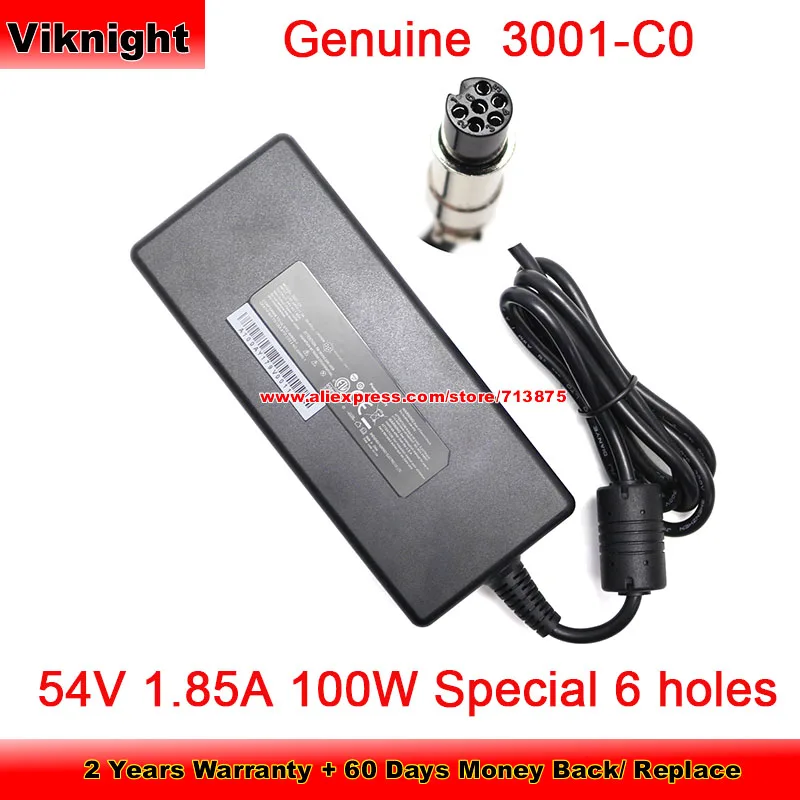 Genuine  3001-C0 Power Supply 54v 1.85A 85W For Immotor  AC/DC Adapter  Special 6 holes