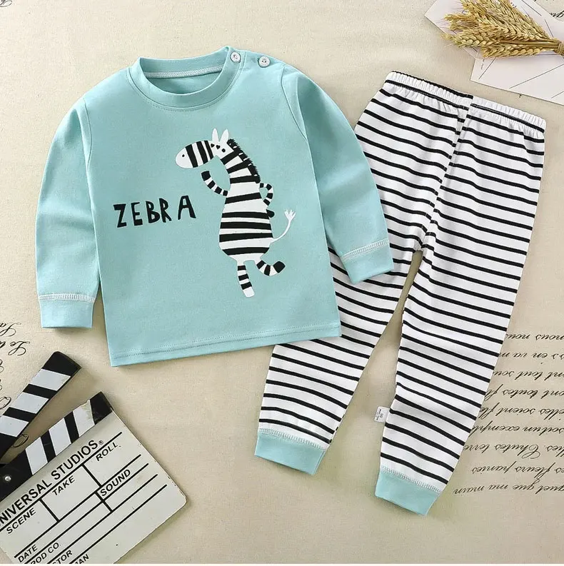 Kinder Kinder Kleidung Sets Jungen Mädchen Anzug Pyjamas Kleidung Hosen Cartoon Herbst Winter Nachtwäsche Outfits – Detail 5