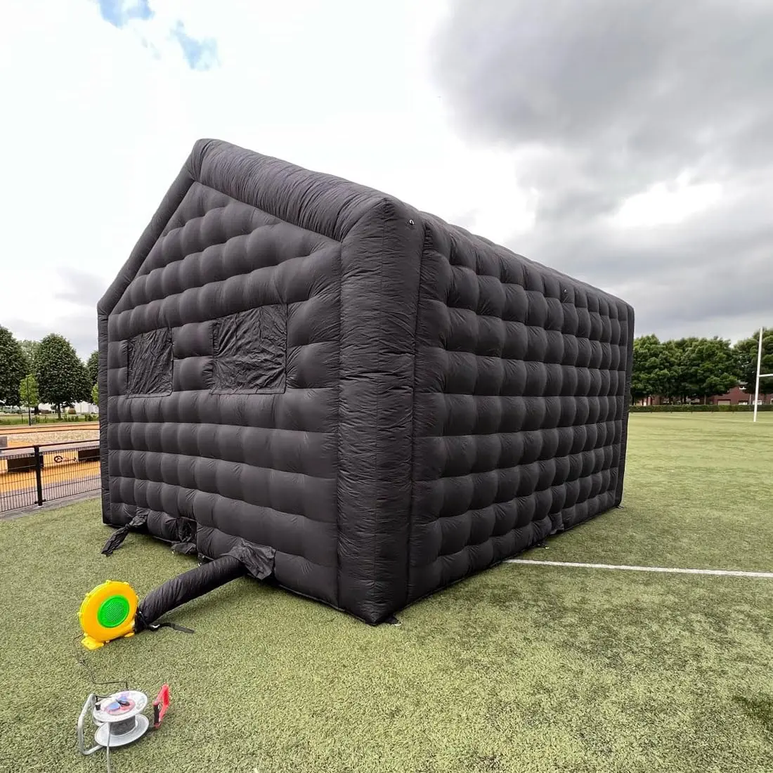 كبير أسود نفخ مكعب ديسكو خيمة مربع أكشاك غرفة الحدث كبير المحمول المحمولة ليلة نادي جناح الحفلات للمناسبات في الهواء الطلق #5