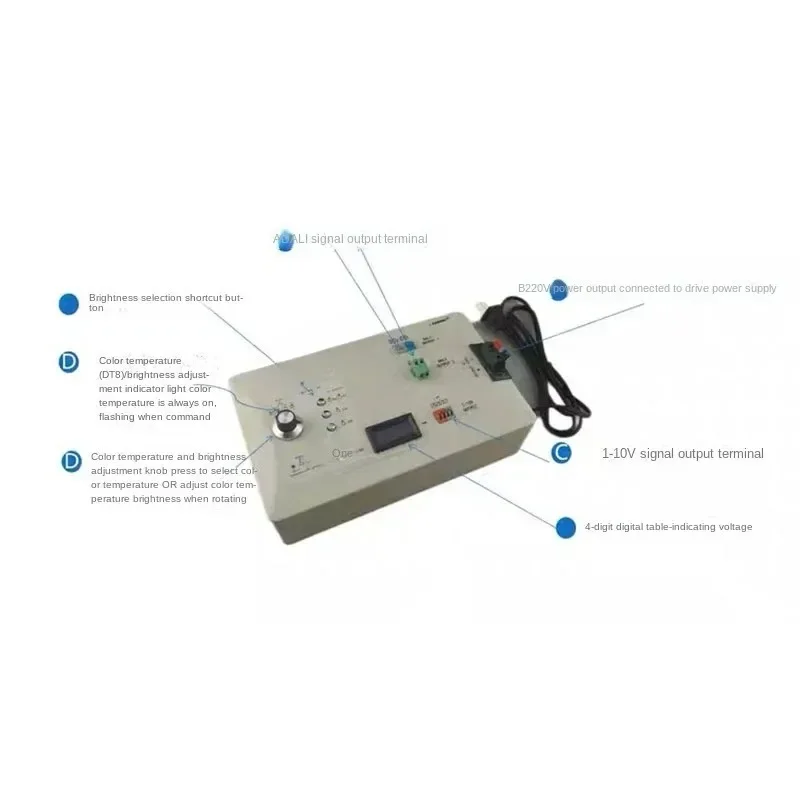LED Dimmer Mutiple-Signal Generator DALI Tester Knob Signal 1-10V Dimming Knob with DALI Bus Power Supply
