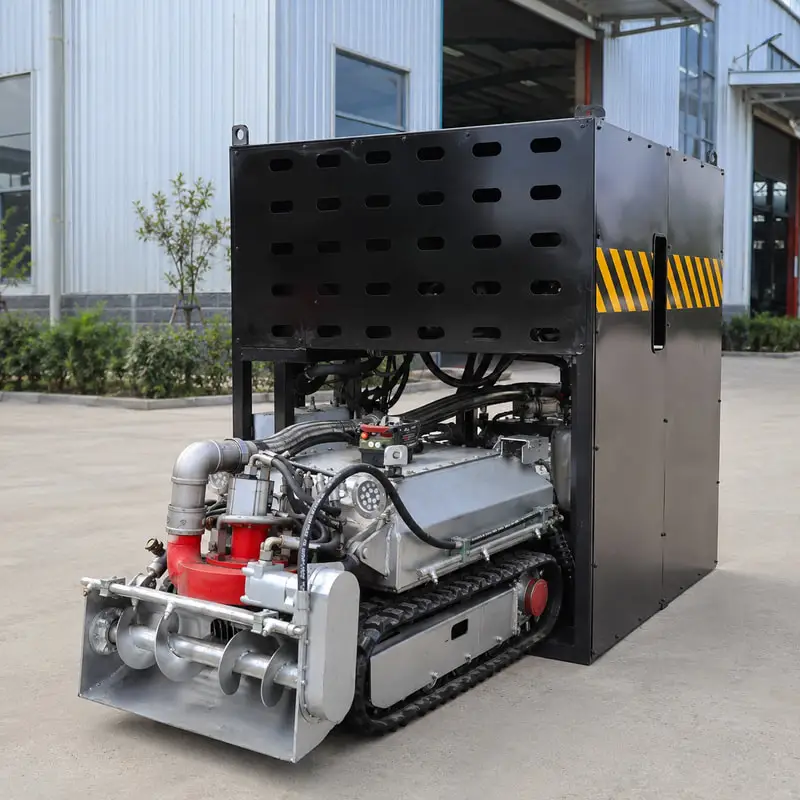 Rugged Crawler Dredging Robot Featuring Sludge Pumping for Water Treatment Basin Cleaning Customized Pipeline Dredging Robot