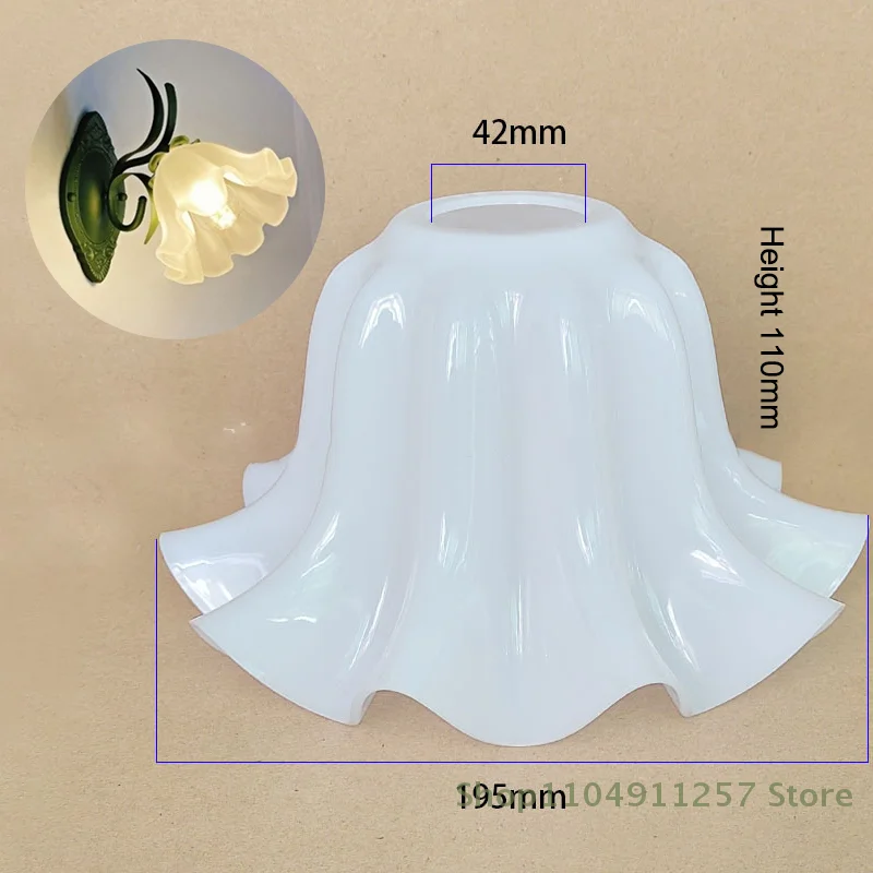 

1 Piece DIY Wall Night Restaurant Chandelier Replacement E27 Acrylic Bell Orchid Lampshade Hanging Lamp Accessories Table Parts