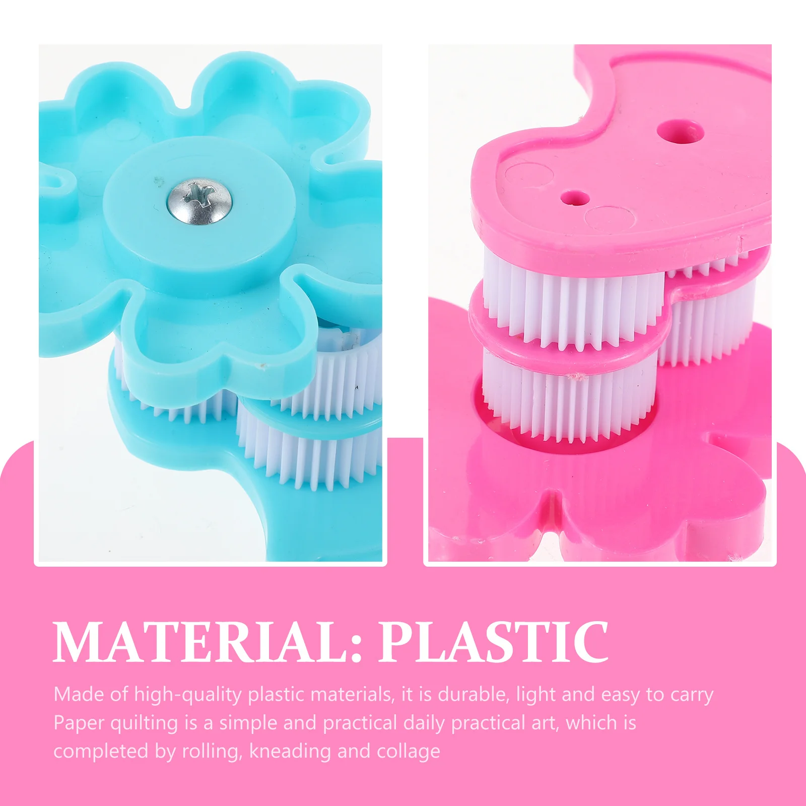 

2Pcs Paper Quilling Tool Premium Plastic DIY Craft Tool for Wave Shape Art Handmade Project Supplies