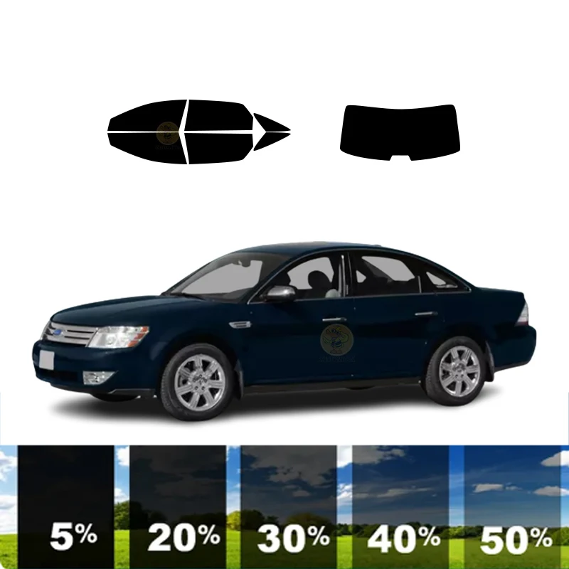 

Предварительно вырезанная Съемная оконная затеняющая пленка для автомобиля 100% UVR 5%-70% VLT теплоизоляционная углеродная пленка для FORD TAURUS 4 DR SEDAN 2008-2009