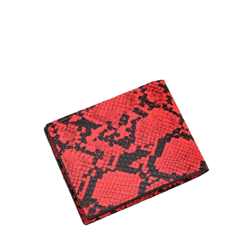 2025년 신상 유럽 레트로 창의적 프린트 남성용 짧은 가죽 지갑 학생용 지갑 부드러운 가죽 지갑 다중 카드 슬롯 가방