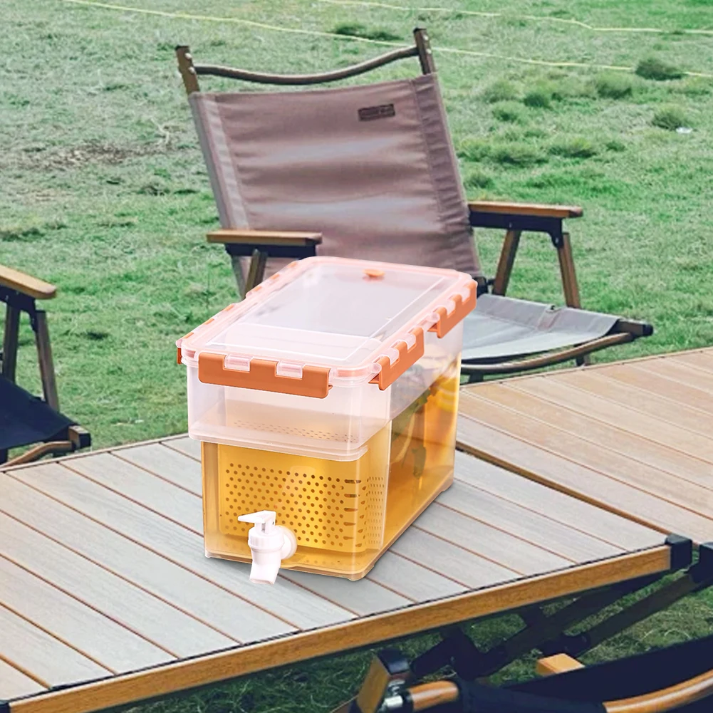 3.5/6L موزع مشروبات الثلاجة سعة كبيرة عصير الليمون الشاي غلاية ماء مانعة للتسرب موزع مياه الصيف لحفلة نزهة في الهواء الطلق