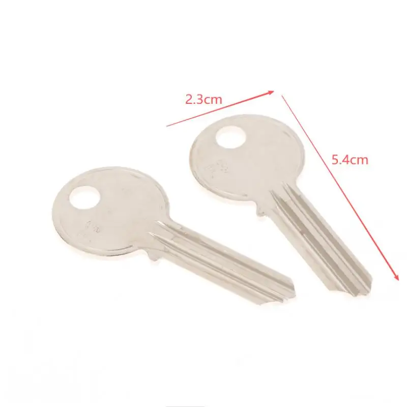 10 Uds F3 llaves en blanco de doble ranura-accesorios de molde de llave de cerradura de puerta de casa, suministros de herramientas de repuesto de Hardware DIY