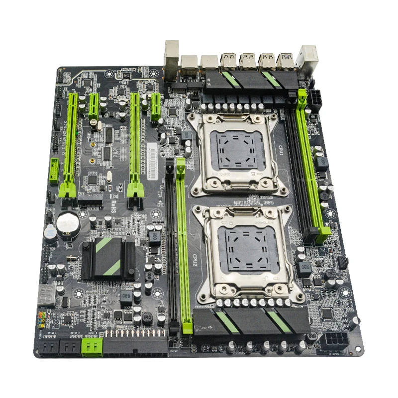 High Quality X79 Gaming Motherboard Dual Xeon E5 LGA2011-0 Processor 64GB Dual Channels DDR3 Dual LAN PC Motherboard