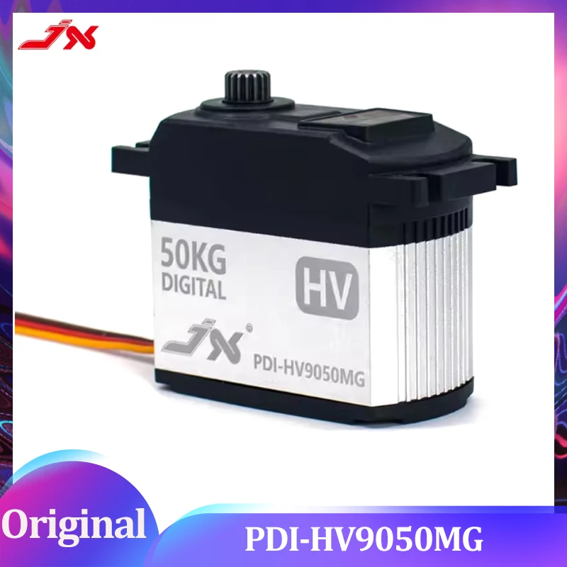 JX PDI-HV9050MG 50KG Serwo Cyfrowe Standardowe z Metalowymi Przekładniami, Wysoka Precyzja, Kąt 160 Stopni, Do Robotów, Dronów, Hobby, Edukacji