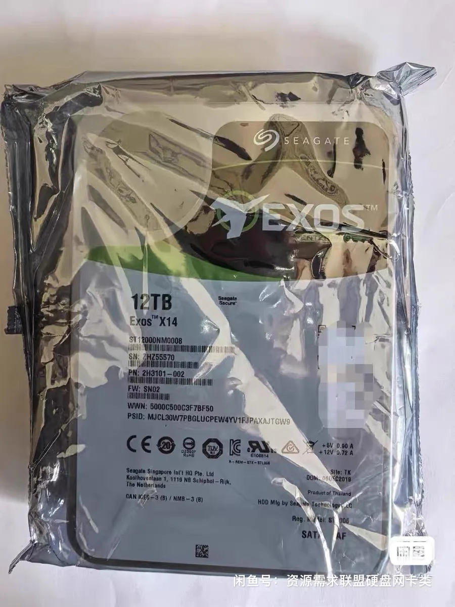 

Для ST12000NM0008 Helium Enterprise Galaxy 12T SATA 3.5 NAS серверный жесткий диск