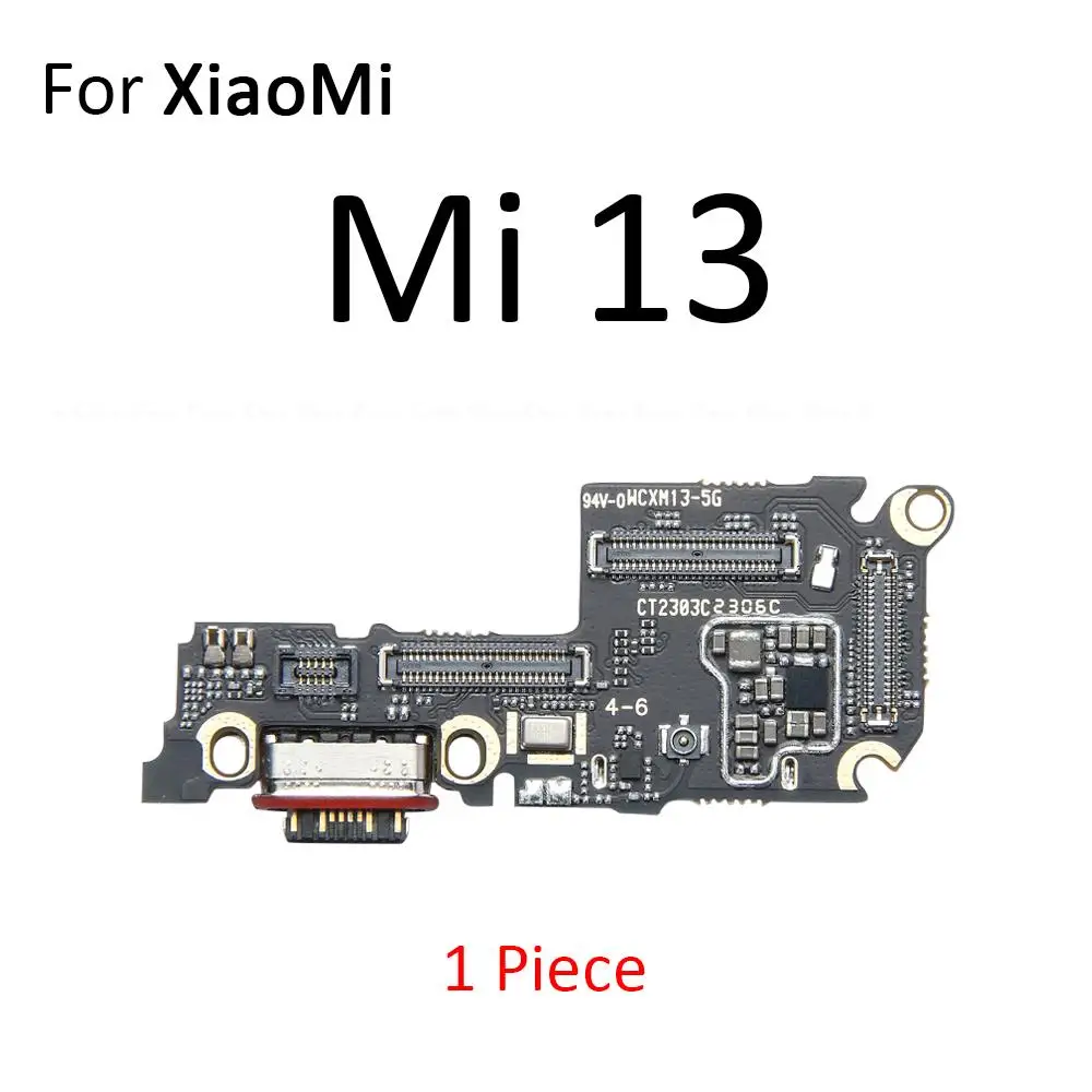 Power Charger Dock USB Charging Port Plug Board Microphone Mic Flex Cable For Xiaomi Mi 13 Lite 12 12S 12T 12X Pro Ultra