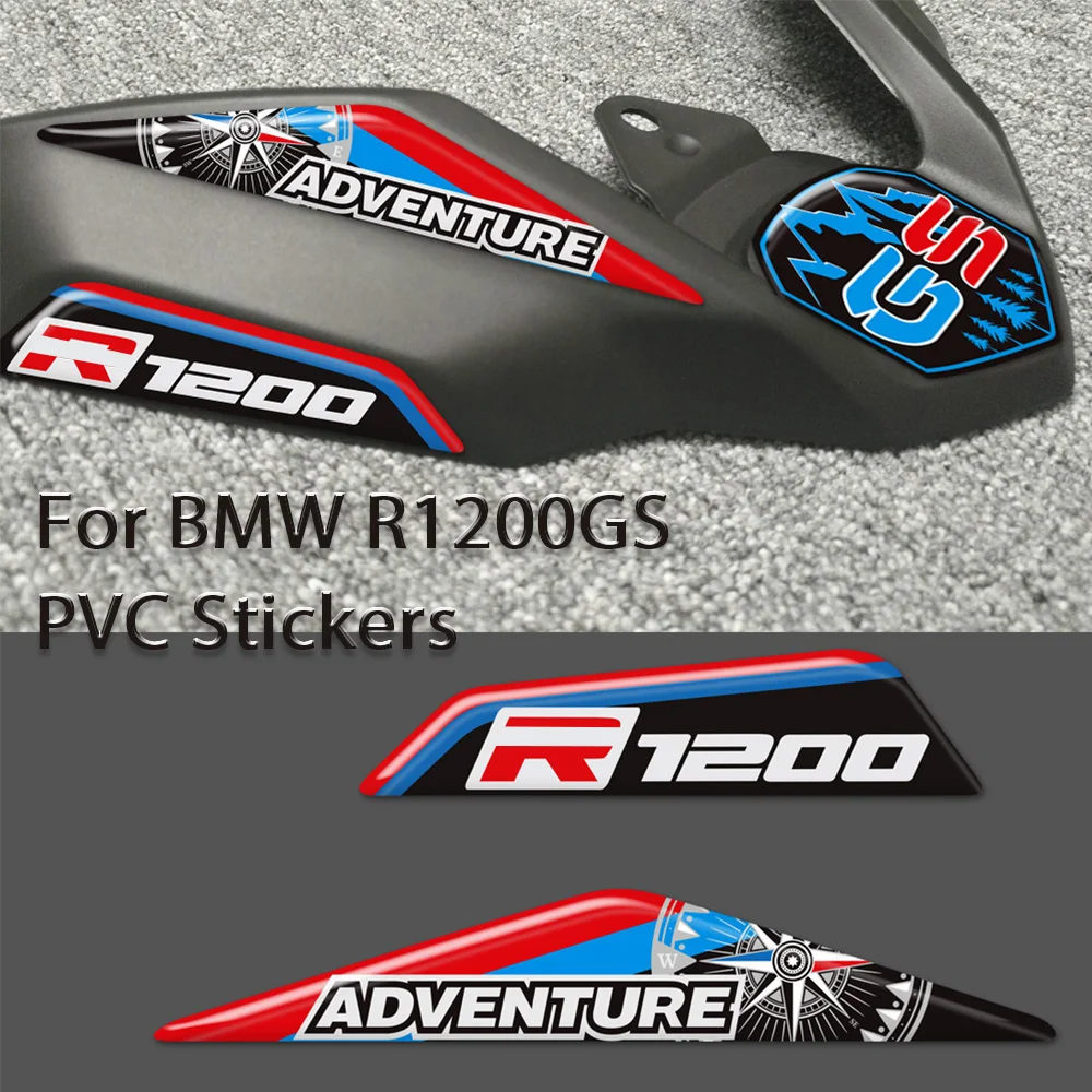 

Motorcycle accessories For BMW R1200GS R 1200 GS LC GSA ADV Adventure Front Beak Fairing Extension Wheel Extender Cover Stickers