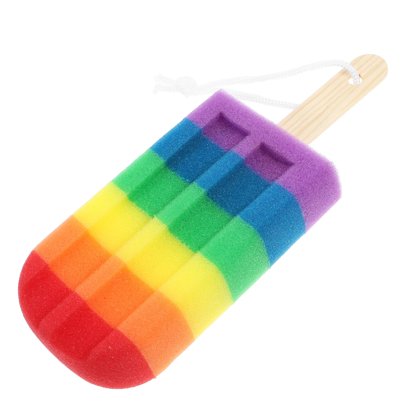 

Colorful Sponge for Shower Bath High Density Body Wash Sponge Unique Shape Kids Adults Soft Exfoliating Travel Friendly