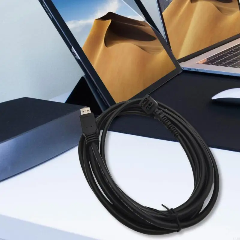 Y8AD 3Meter Double 14Pin To USB A Male Power Cable For VX805 VX820 Seamlessly Terminals Easy Operate