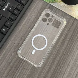 Case For Blackview BL8000 Casing Clear Case Phone Case Cover Support Magnetic Wireless Charger with Holder