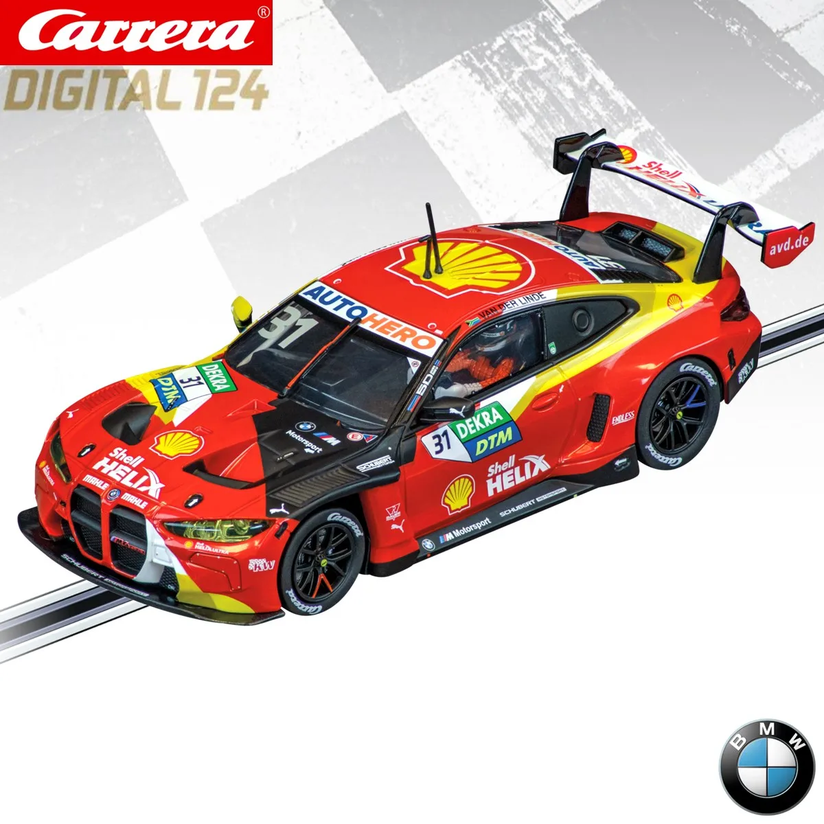 Carrera Slot Car Digital124 BMW M4 GT3 23951 Schubert Motorsport, No.31/23952 Schubert Motorsport, No.10/23953 60 Jahre Carrera