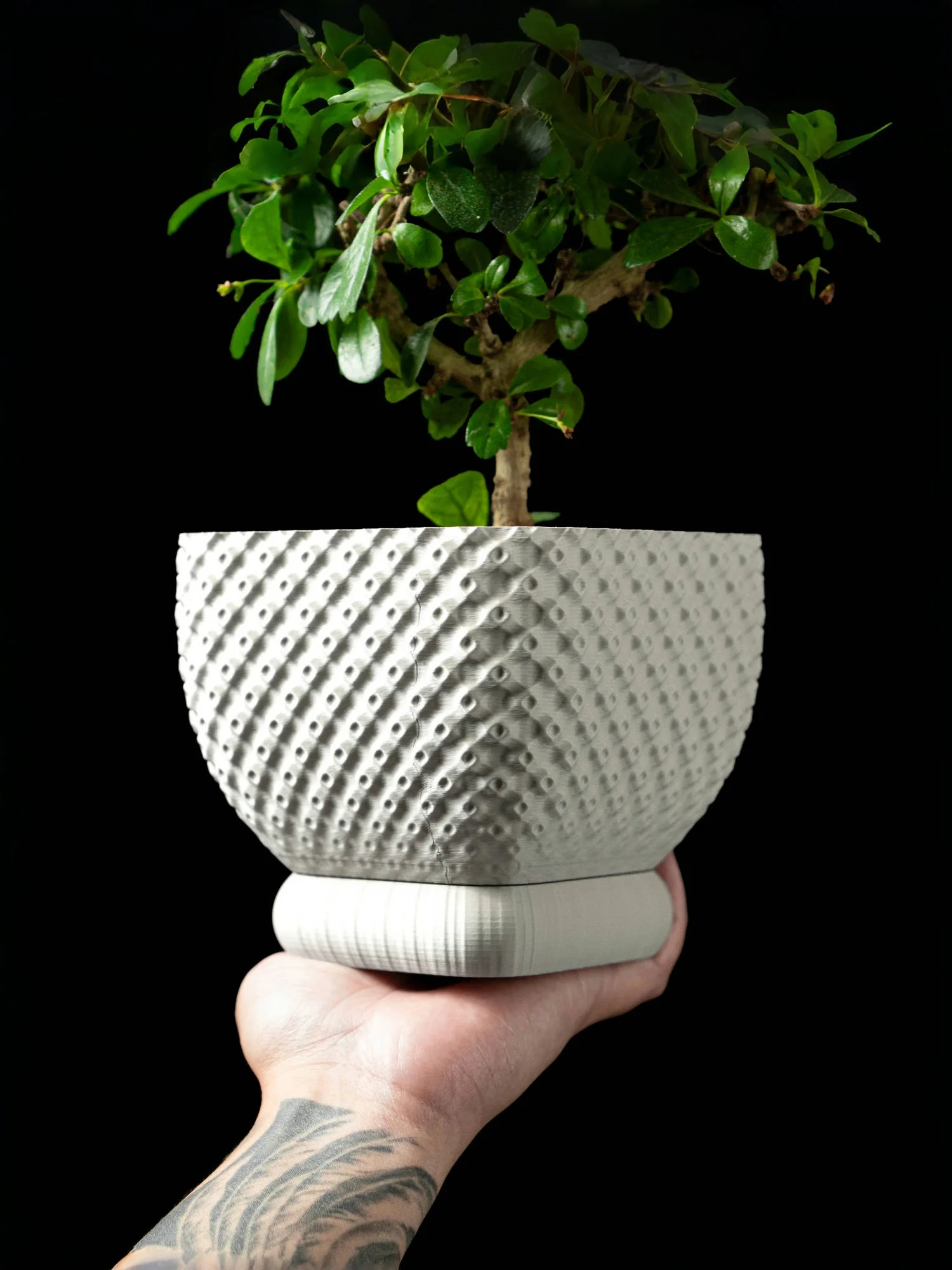 

Modern Minimalist 3D Printed Plant Pot – Biodegradable Flower Planter for Home Decor, Eco-Friendly Sustainable Gift (Maro)