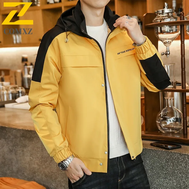 COMXZ 2025 Men 2020 Spring New Trendy Casual Korean Handsome Versatile Mens Jacket B423 PJ30 Street Style Premium Quality