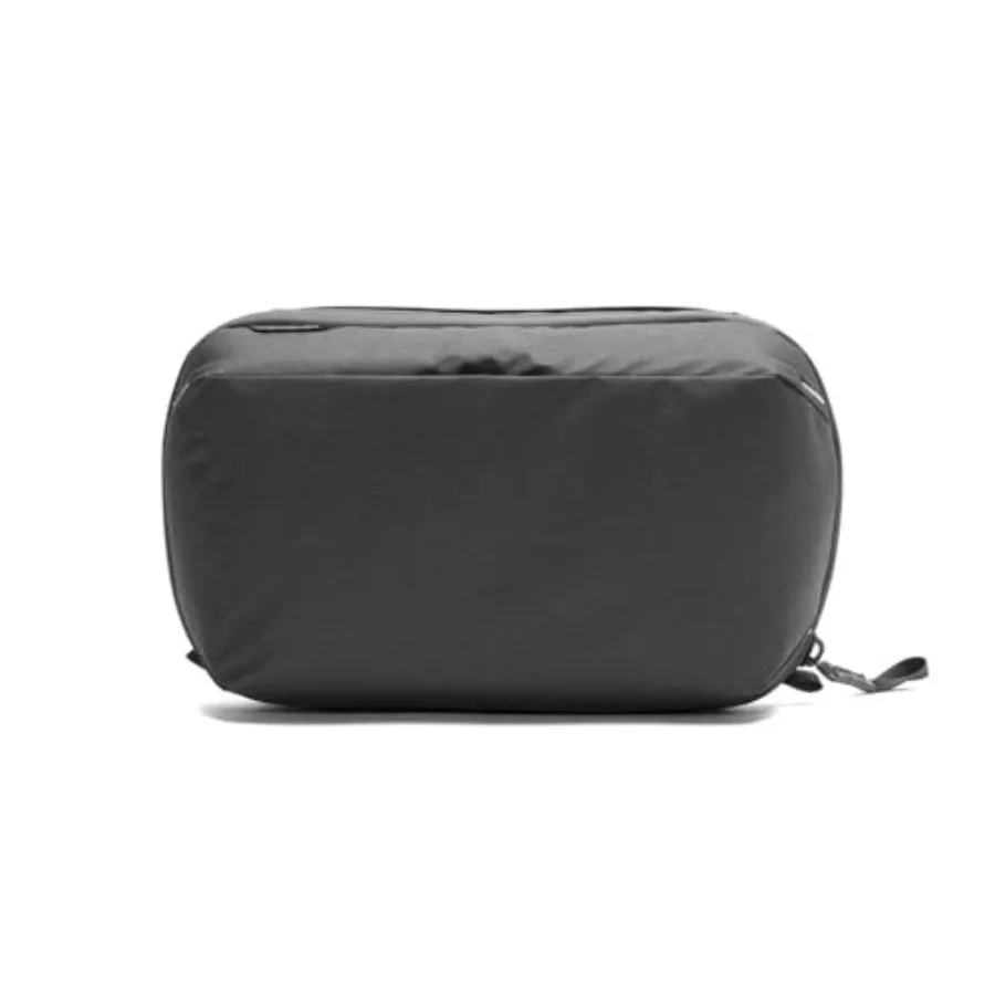 

Wash Pouch Black Weatherproof Travel Toiletry Bag for Men and Women Upright or Hanging Dopp Kit with Pockets Magnetic Toothbrus