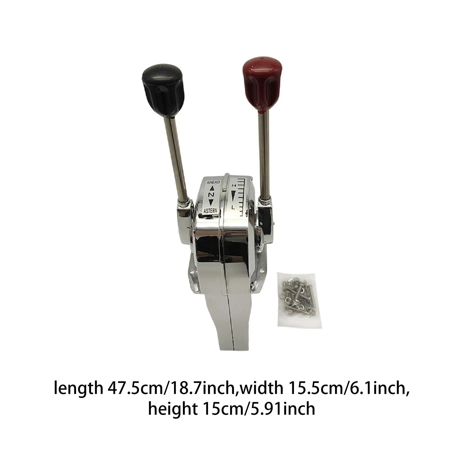 Aluminum Alloy Double Handle Throttle Control Marine Controller Durable Precision for Boat Motor Accessories