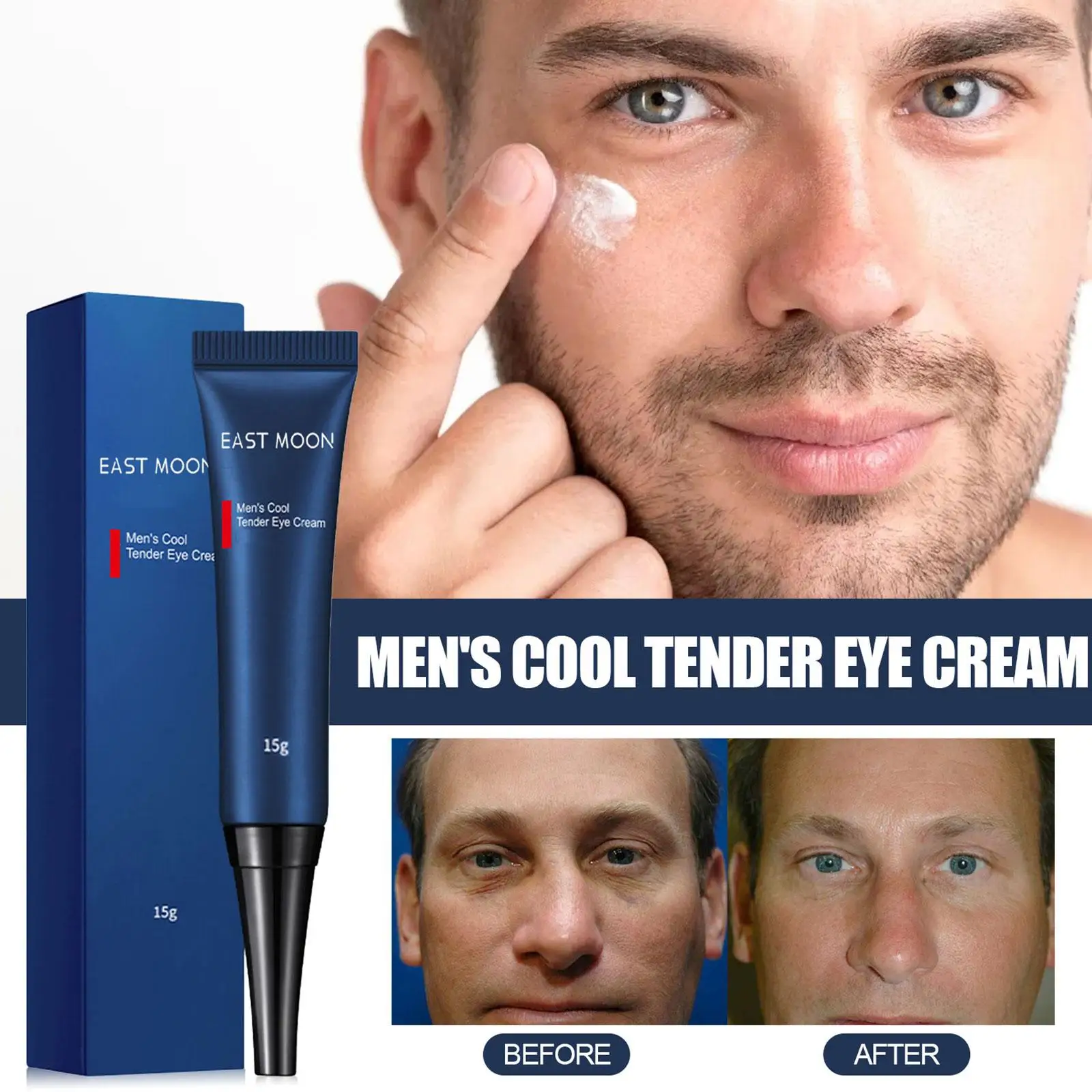 Openeyes-Despertar Peptídeo Lifting Eye Gel para Homens, Hidratante Sob os Olhos, Círculos Escuros, Puffiness, Linhas Finas, Car Eye Cream