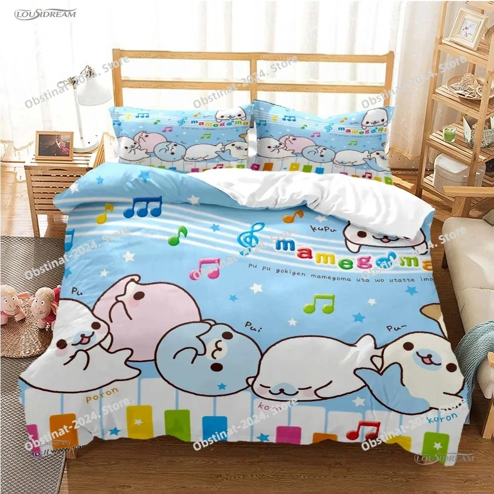 

Cute Cartoon M-MAMEGOMA All Season Bedding Set Printed Duvet Cover Sheet Pillowcase Bed Soft Quilt Cover Full Queen King Size