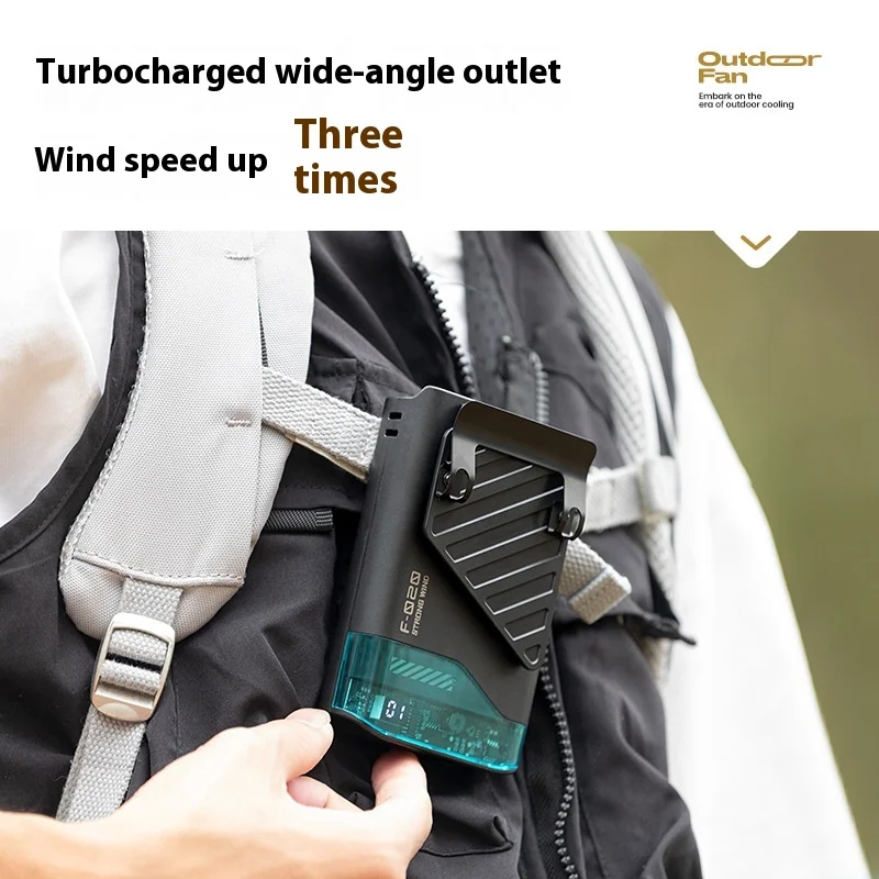 Настольный вентилятор — аккумулятор 4000 мАч, длительный срок службы батареи 10 часов, 5 регулируемых скоростей, подвеска на шею и талии для офиса и домашнего использования