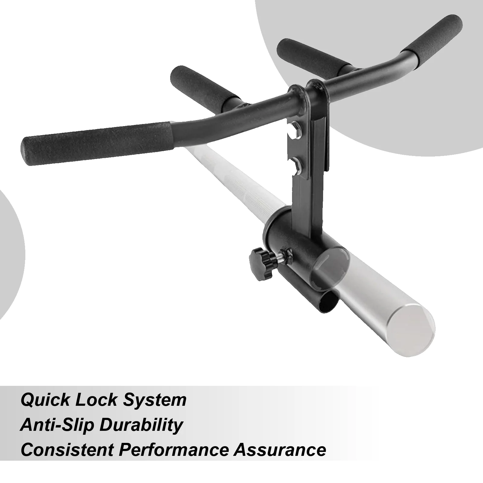 Barbell Row Handle Heavy Duty Bolt Locking Handle Barbell Attachment Bar For Family Friends Workout Gym Core Muscles Back