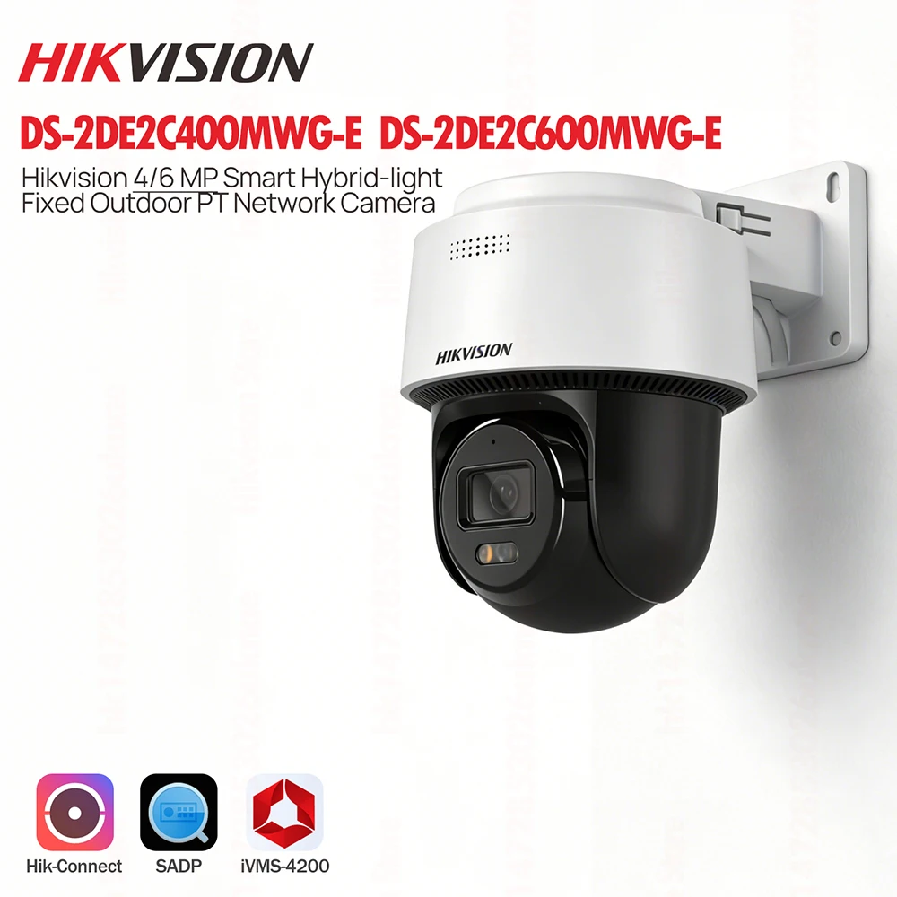 Hikvision DS-2DE2C400MWG-E DS-2DE2C600MWG-E 4/6MP Smart Hybrid-Light Mini PT-Kamera Auto-Tracking Lite 2-Wege-Audio SD-Kartensteckplatz