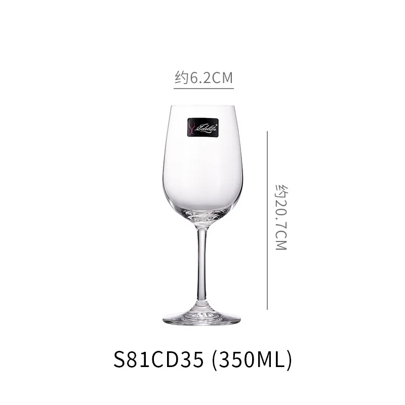 Copa de vino tinto hecha a mano de nivel de colección, cristal ultrafino burdeos, copa de Arte de degustación de vientre grande