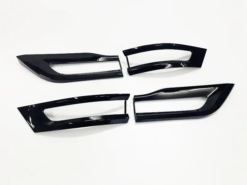 Gloss Black Tail Light Surround Trim Set 4 Pieces For Jeep Grand Cherokee 2014-2020