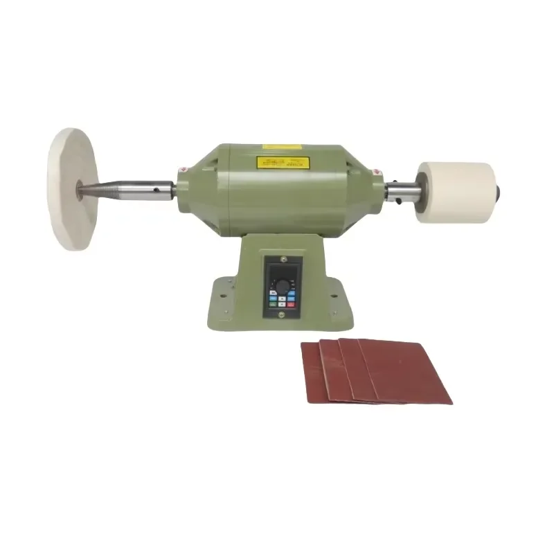 Adjustable Speed Desktop Polishing Machine for Wood Metal Leather Cloth Shaft Grinder Wheel Buffer Tool DIY Craft Equipment