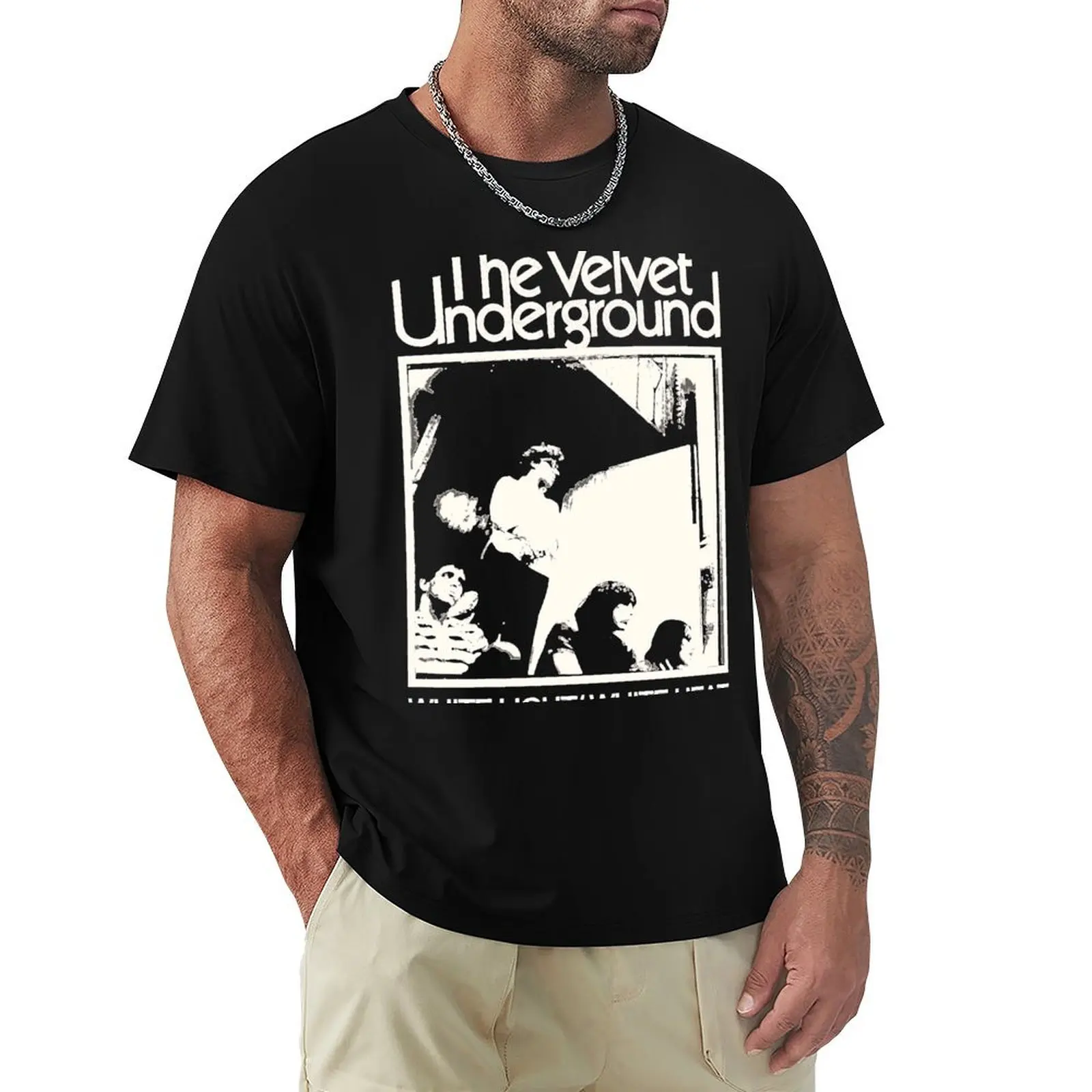 The Velvet Underground band T-Shirt Large Size Loose Casual Tee