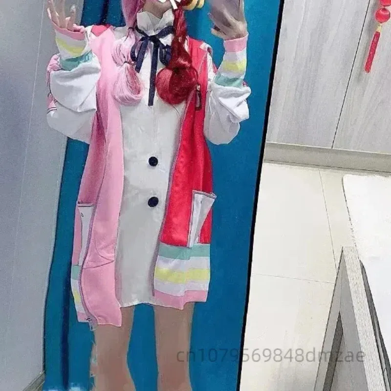 أنيمي تأثيري حلي فيلم الأحمر Uta شعر مستعار سماعة سترة معطف أجنحة الجنية هالوين الدعامة لعب الأدوار شانكس الملابس