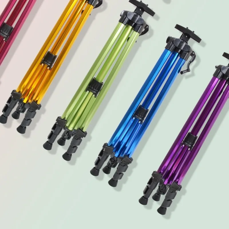 Aluminum Alloy Easel Foldable and Telescopic Portable Tripod Easel for Art Students Iron Hand-crank Sketch Board Stand