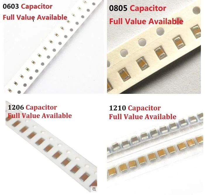 0603 0805 1206 1210 104 kondensator SMD 50V 22P 33P 47P 100P 220P 330P 470PF 1NF 2,2nf 4,7nf 10NF 100nf 0.1UF 1UF 470NF 10UF 22UF