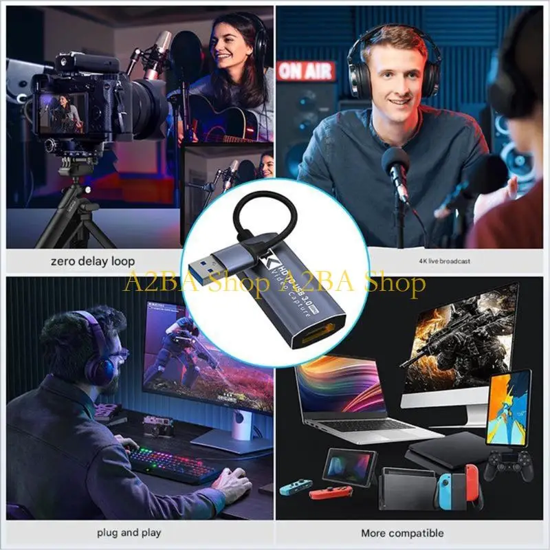 

A2BA HDTV 4K60 Гц с устройством захвата видео со звуком для игр и потоковой передачи