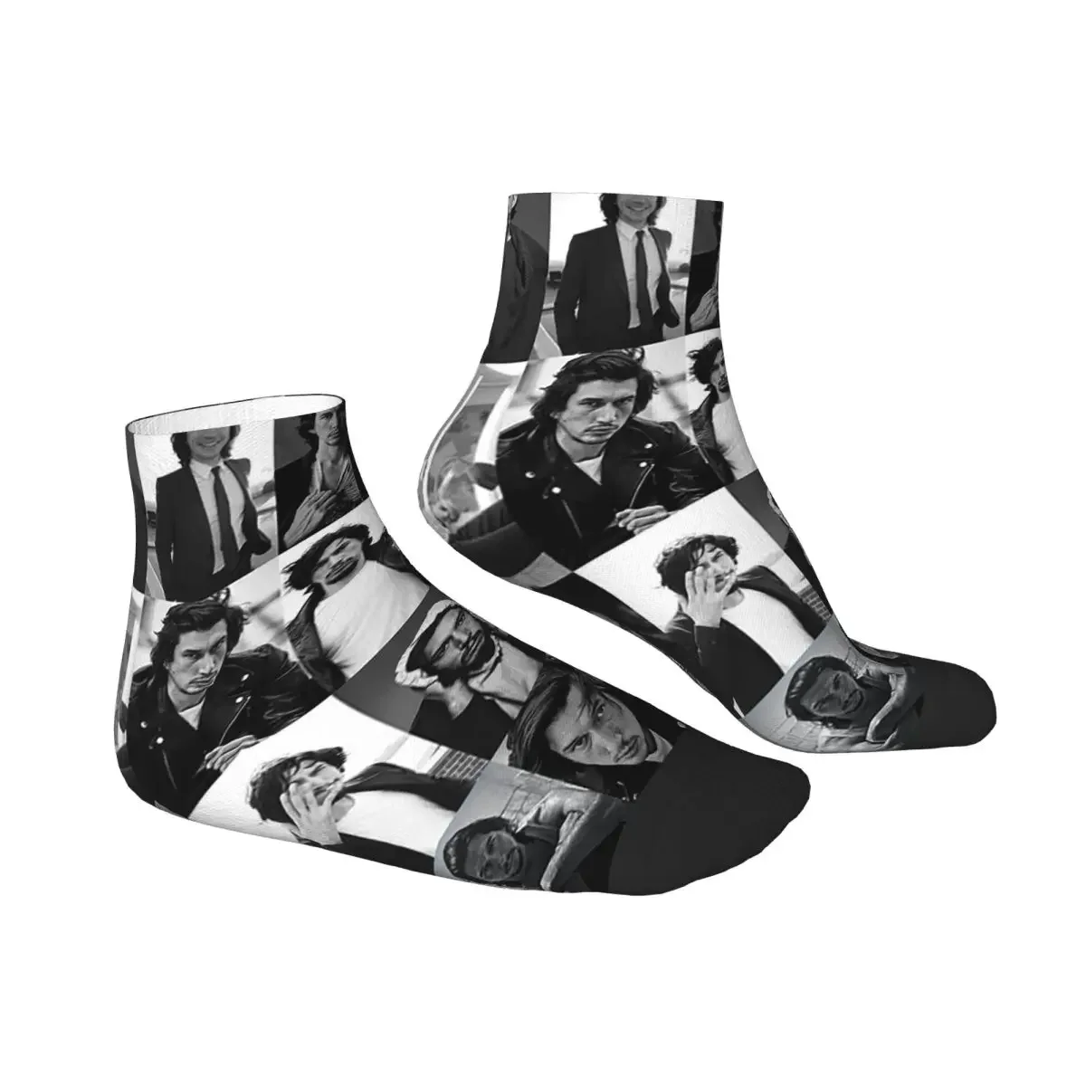 Adam Driver Collage Socks Harajuku High Quality Stockings All Season Socks Accessories for Unisex Christmas Gifts