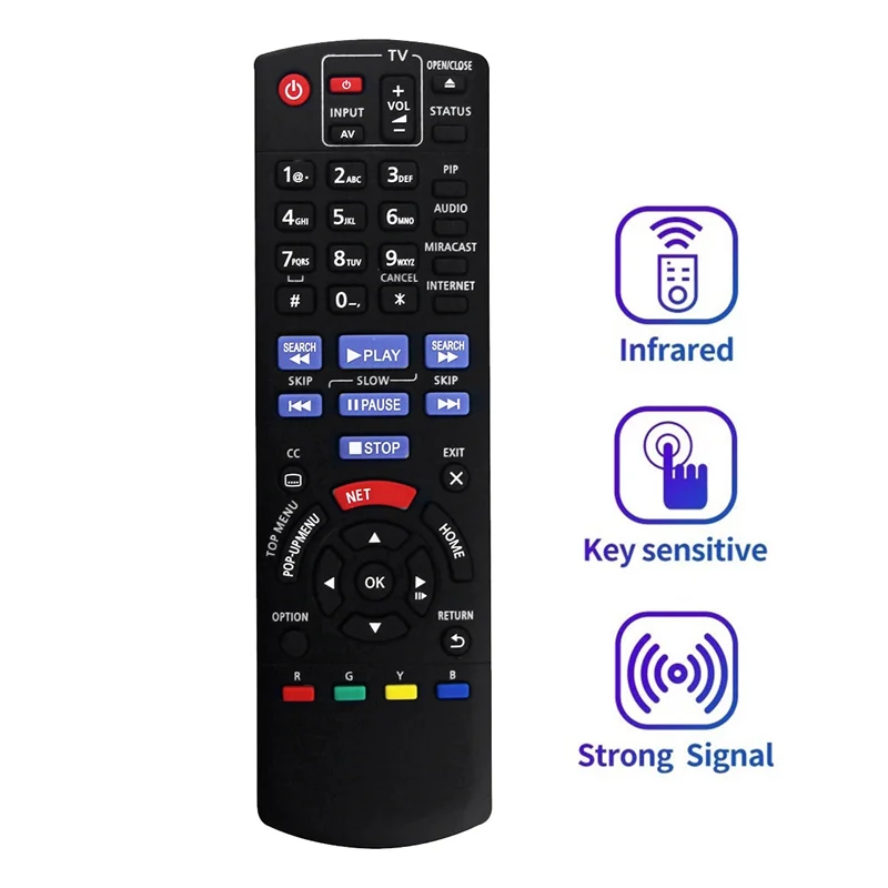 N2QAYB000953 Replace Remote Control for Panasonic Bluray Disc Player IR6 DMP-BDT360 DMP-BDT361 DMP-BDT460 DMP-BDT460PS