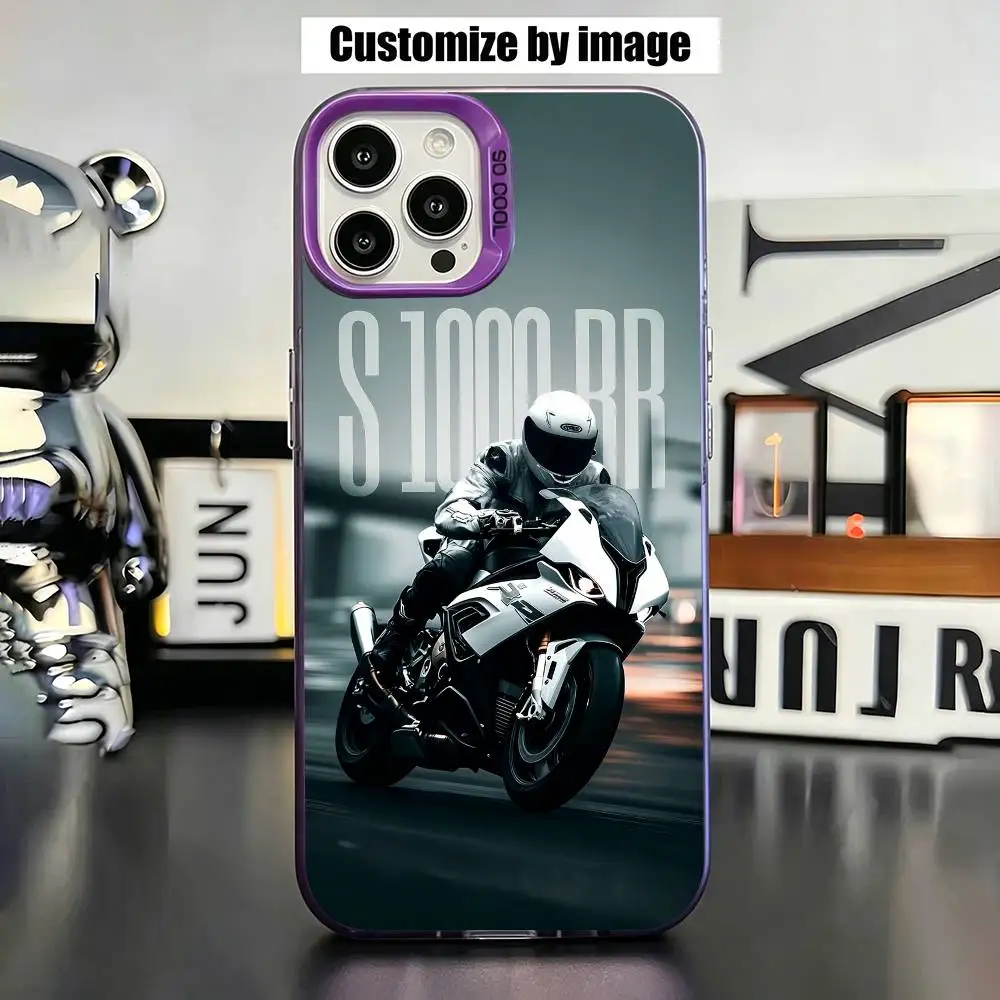 

Motorcycle Cool For S1000rr Gift PhoneCase For IPhone17,16,15,14,13,12,11 Plus,Pro Max,XS,Colorful Silver Phone Case Funda Cover